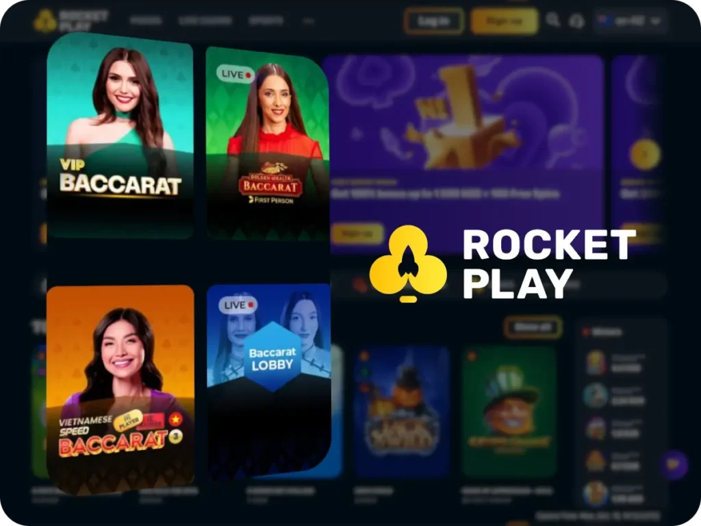 rocketplay live dealer baccarat