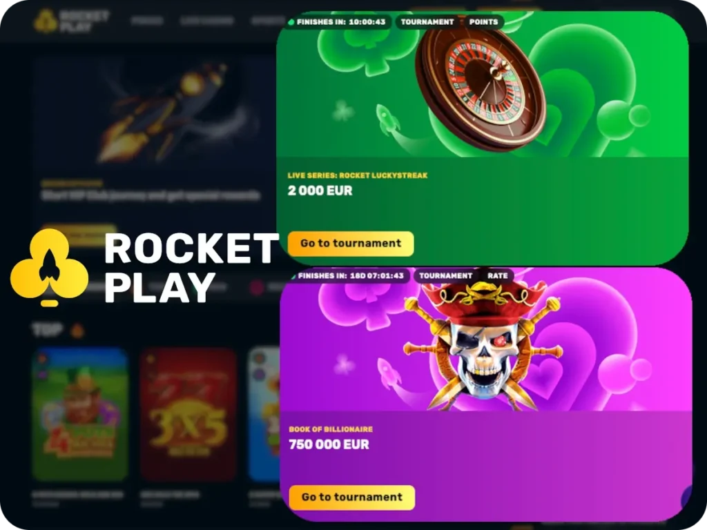 rocket play casino bonuses list