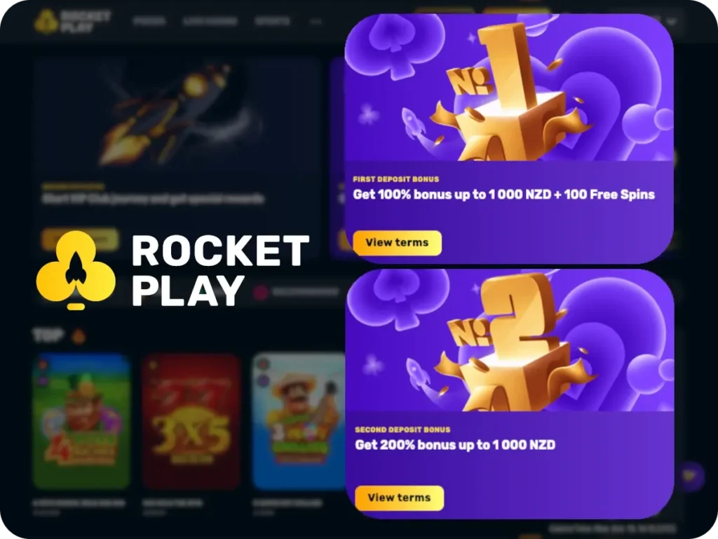 rocket play welcome bonus