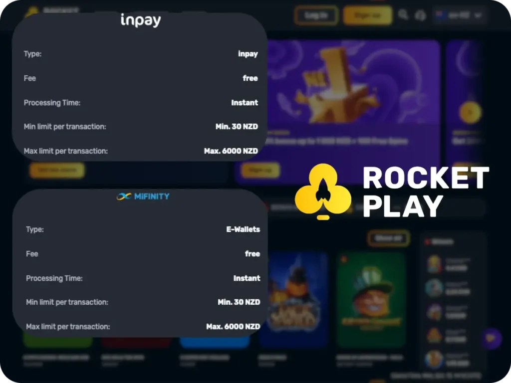 rocketplay payments