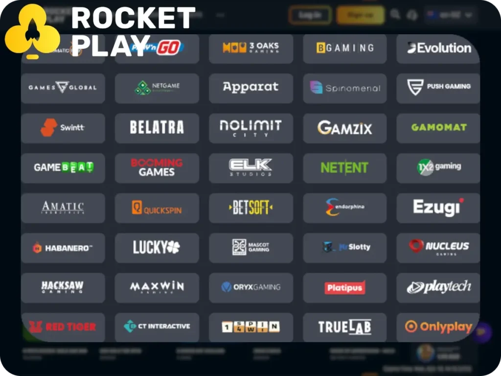 rocketplay providers